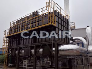 Brand new Regenerative Thermal Oxidizer (RTO) unit for sale, ready for industrial installation.