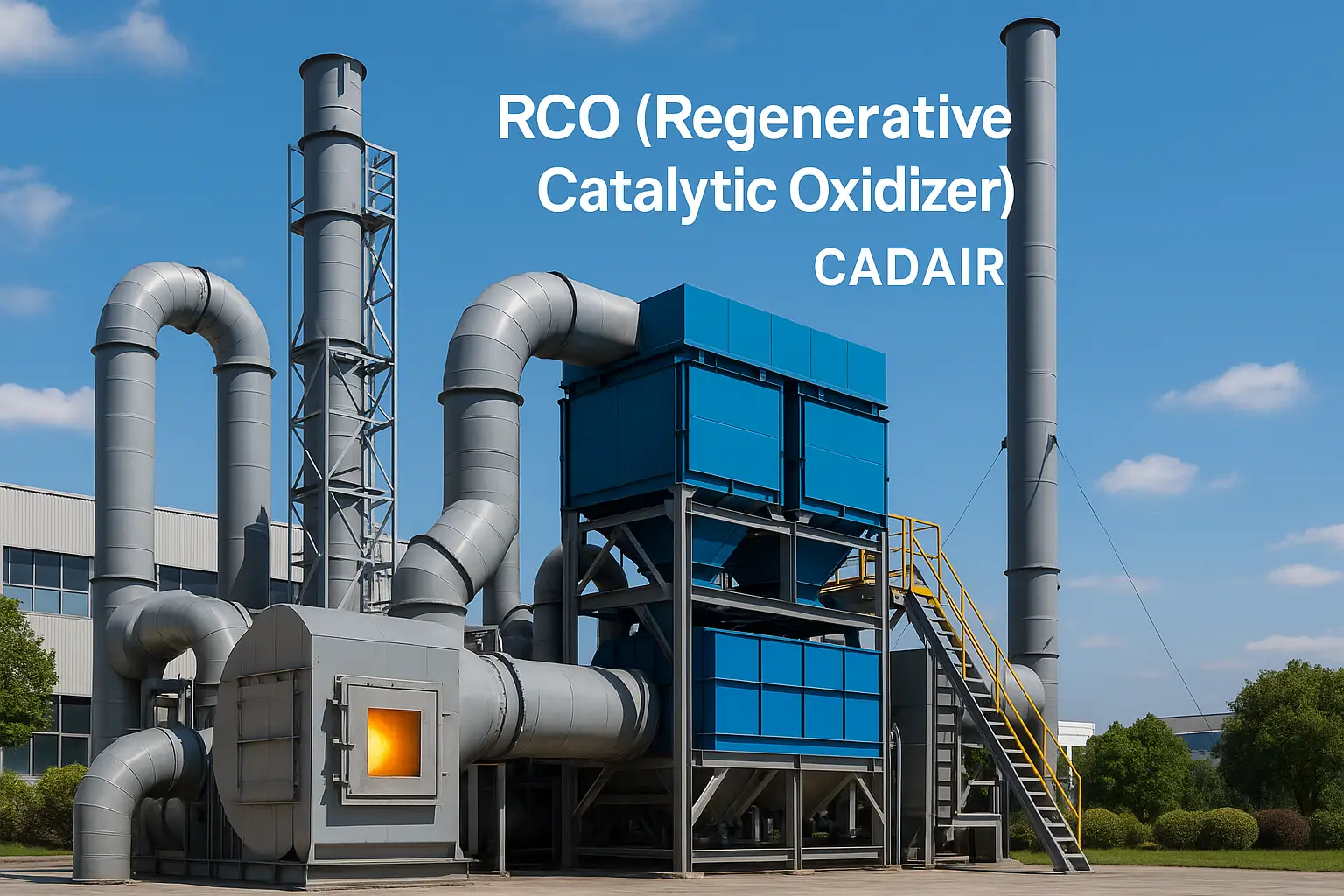 RCO Regenerative Catalytic Oxidizer system for VOC abatement - CADAIR