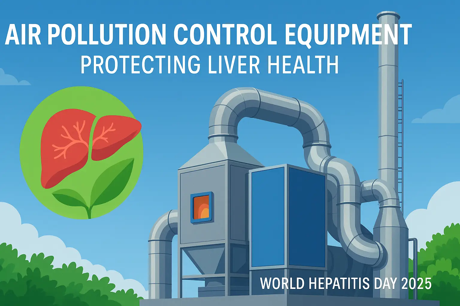 Air pollution control equipment protecting liver health - World Hepatitis Day 2025 - CADAIR